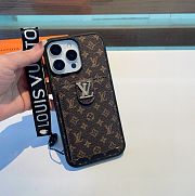Louis Vuitton Monogram Leather Brown Phone Case - 6