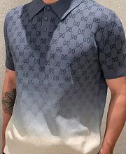 Gucci GG cotton knit jacquard polo shirt - 3