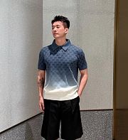 Gucci GG cotton knit jacquard polo shirt - 2