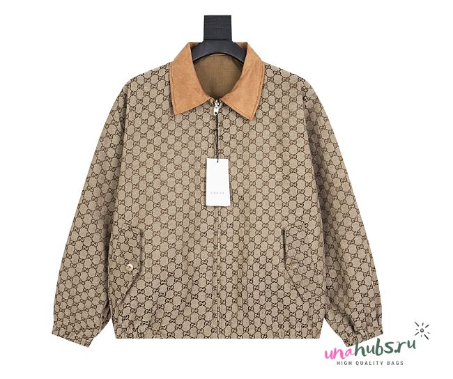 Gucci Reversible GG Jacket in Cotton Nylon Ripstop - 1