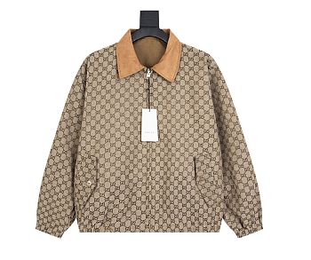 Gucci Reversible GG Jacket in Cotton Nylon Ripstop