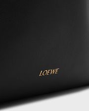 Loewe Flamenco XL Clutch Bag in Black Napa Leather  - 44x34x21cm - 2