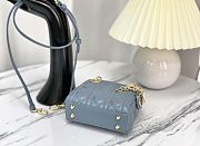 Lady Dior Micro Bag Cloud Blue Cannage Lambskin - 12 x 11 x 5 cm - 3