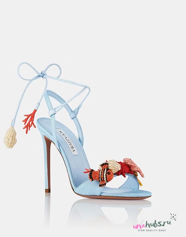 Aquazzura Marea Sandal 105 Blue Heels - 1