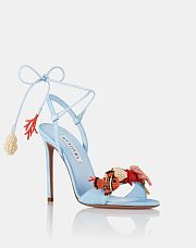 Aquazzura Marea Sandal 105 Blue Heels - 1