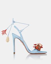 Aquazzura Marea Sandal 105 Blue Heels - 6