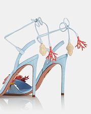Aquazzura Marea Sandal 105 Blue Heels - 4