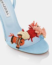 Aquazzura Marea Sandal 105 Blue Heels - 2