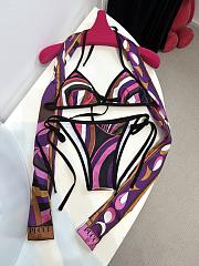 Pucci Purple Iride-print Bikini  - 5