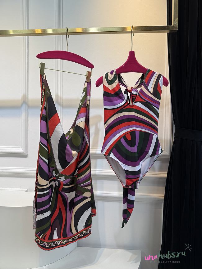 PUCCI Marmo-print Silk Swimwear - 1