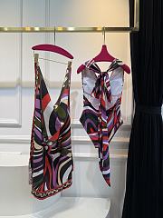 PUCCI Marmo-print Silk Swimwear - 6