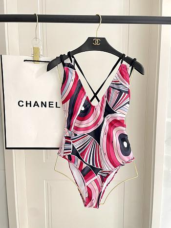 Pucci Pink Iride-Print Swimsuit