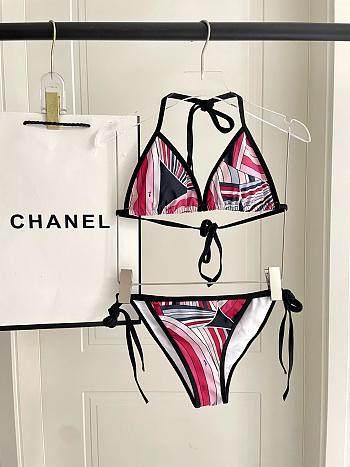 Pucci Emilio Printed Lycra Triangle Bikini 