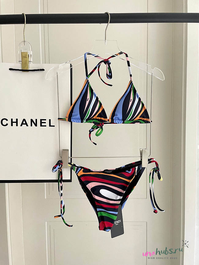 Pucci Marmo bikini top in multicoloured  - 1