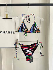 Pucci Marmo bikini top in multicoloured  - 1