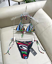 Pucci Marmo bikini top in multicoloured  - 4