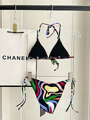 Pucci Marmo bikini top in multicoloured  - 2