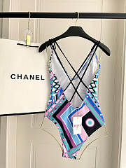 Emilio Pucci Vivara Print Swimsuit in Blue - 5