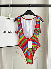 Pucci Red One Piece With Scarf - 3