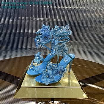 	 Rene Caovilla Floriane Honey Sandal 105 Blue