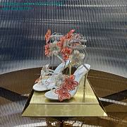 	 Rene Caovilla Floriane Honey Sandal 105 White&Orange - 1