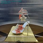 	 Rene Caovilla Floriane Honey Sandal 105 White&Orange - 6