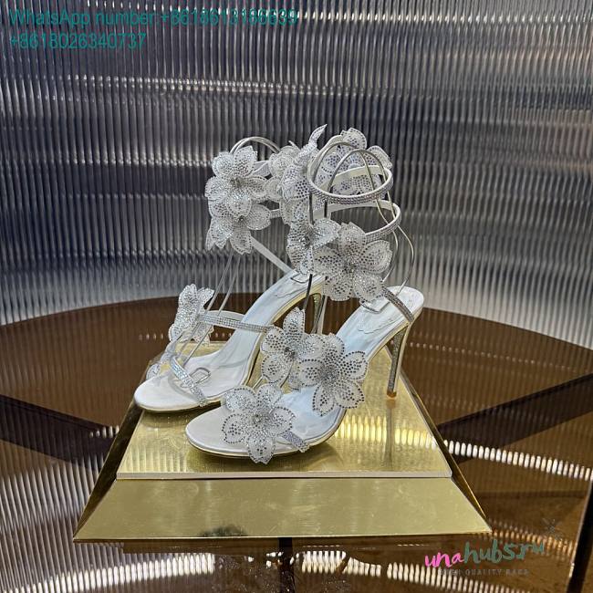 	 Rene Caovilla Floriane Honey Sandal 105 All white - 1