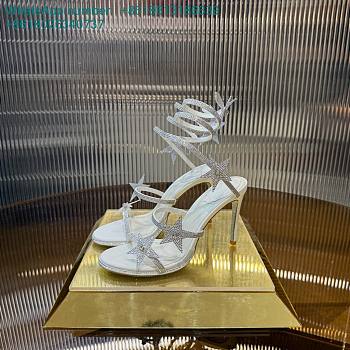 RENE CAOVILLA CLEO STAR WHITE SANDAL 105
