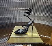 	 RENE CAOVILLA CLEO STAR BLACK&SILVER SANDAL 105 - 2