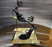 	 RENE CAOVILLA CLEO STAR ALL BLACK SANDAL 105 - 2