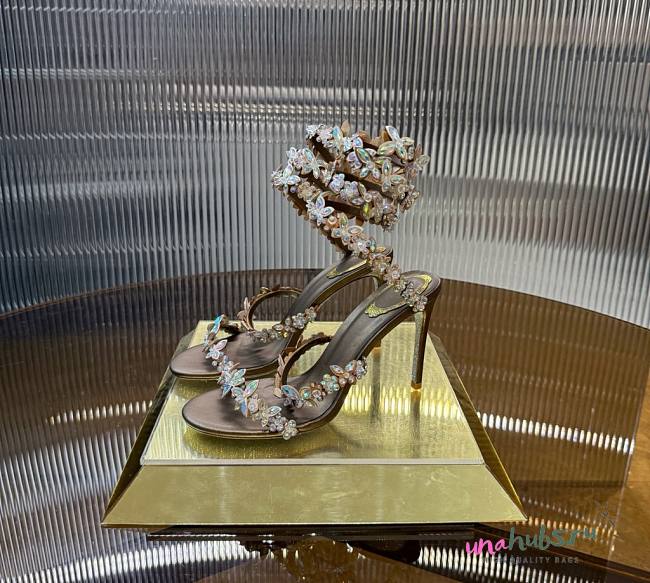 Rene Caovilla Eden Brown Sandals 105 - 1