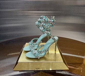 	 Rene Caovilla Eden Blue Sandals 105