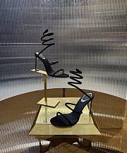Rene Caovilla Suede Cleo Black Sandals 105 - 4