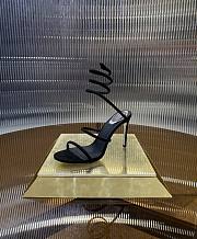 Rene Caovilla Suede Cleo Black Sandals 105 - 3