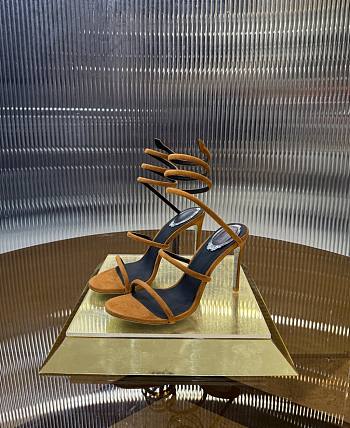 	 Rene Caovilla Suede Cleo Suede Sandals 105