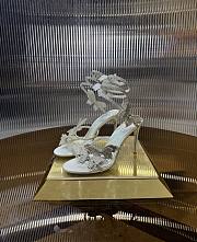 RENE CAOVILLA FAIRY SILVER SANDAL 105 - 1