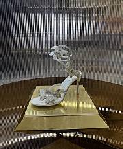 RENE CAOVILLA FAIRY SILVER SANDAL 105 - 2