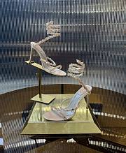 Rene Caovilla Crystal Embellished Sandals Beige - 3