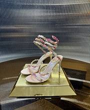 	 Rene Caovilla Crystal Embellished Sandals Pink - 1