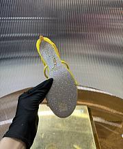 	 Rene Caovilla Metallic Yellow Sandals - 5