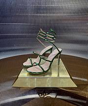 Rene Caovilla Metallic Green Sandals - 1