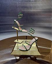 Rene Caovilla Metallic Green Sandals - 6