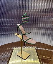 Rene Caovilla Metallic Green Sandals - 4