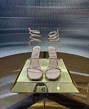 	 Rene Caovilla Metallic Gold Sandals - 3