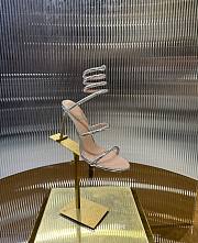 	 Rene Caovilla Metallic Silver Sandals - 4