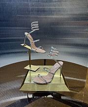 	 Rene Caovilla Metallic Silver Sandals - 2
