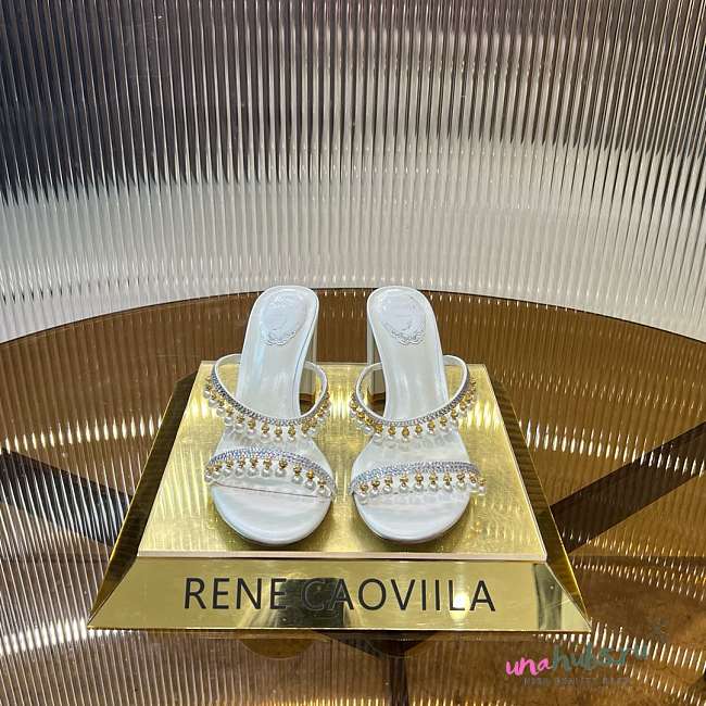 Rene Caovilla 75mm Chandelier Mules - 1