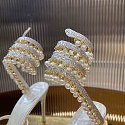 Rene Caovilla Embellished Chandelier Heeled Sandals 105  - 4