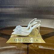 	 Rene Caovilla Floriane Honey Slingback White 75mm - 6