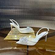 	 Rene Caovilla Floriane Honey Slingback White 75mm - 4